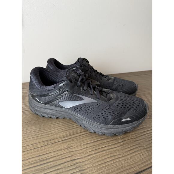 Brooks Adrenaline GTS 18 Running Shoes All Black - US womens size 11 Medium B - Picture 1 of 8